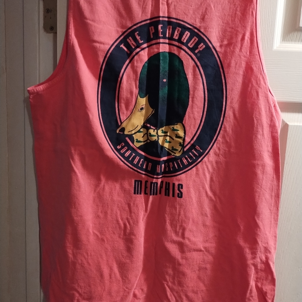 NWT The Famous Memphis Peabody Hotel Coral Tank Top with Pocket - Picture 6 of 11